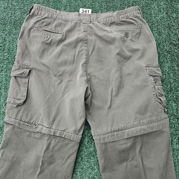 Red Head Pants Mens 36x34 Green Trail Cargo Outdoor Hiking Utility Convertible - Picture 7 of 11